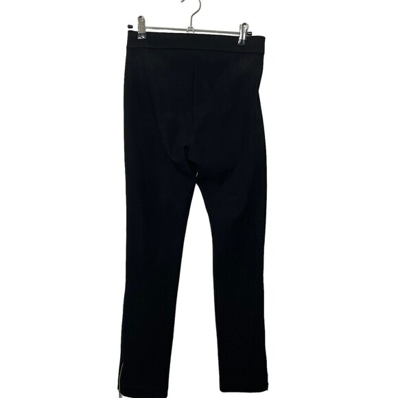 La Ligne Moto Pants Women’s Small Black Cropped Zip Hem Pull-On Stretch - Picture 5 of 13